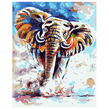 Load image into Gallery viewer, DIY Painting by number kit | Wild elephant
