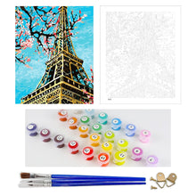 Load image into Gallery viewer, DIY Painting by number kit | Eiffel tower
