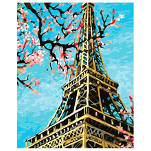 Load image into Gallery viewer, DIY Painting by number kit | Eiffel tower
