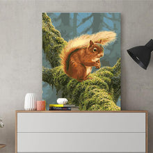 Load image into Gallery viewer, DIY Painting by number kit | Cute squirrel
