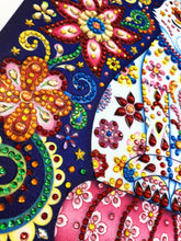 Load image into Gallery viewer, Crystal Rhinestone Diamond Painting Kit | Flowers and Cats
