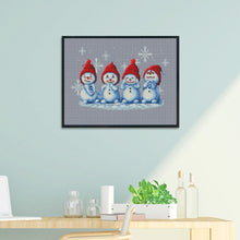Load image into Gallery viewer, 11CT Full Cross Stitch | snowman (53x38cm)
