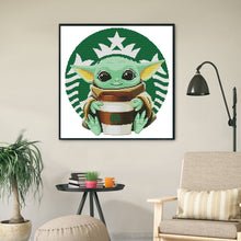 Load image into Gallery viewer, 11CT Full Cross Stitch | Yoda (48x48cm)
