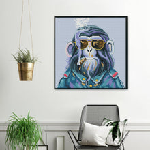 Load image into Gallery viewer, 11CT Full Cross Stitch | Mr. Orangutan (36x36cm)

