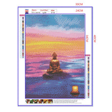 Load image into Gallery viewer, Full Diamond Painting kit | Buddha on a rock in the sea
