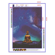 Load image into Gallery viewer, Full Diamond Painting kit | Buddha under the beautiful starry sky
