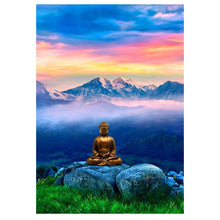 Load image into Gallery viewer, Full Diamond Painting kit | Buddha on the mountain
