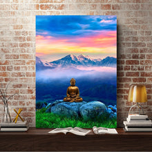 Load image into Gallery viewer, Full Diamond Painting kit | Buddha on the mountain
