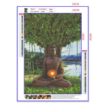 Load image into Gallery viewer, Full Diamond Painting kit | Buddha under the big tree
