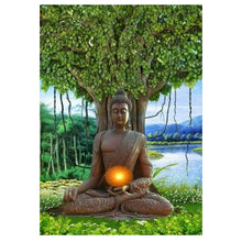 Load image into Gallery viewer, Full Diamond Painting kit | Buddha under the big tree
