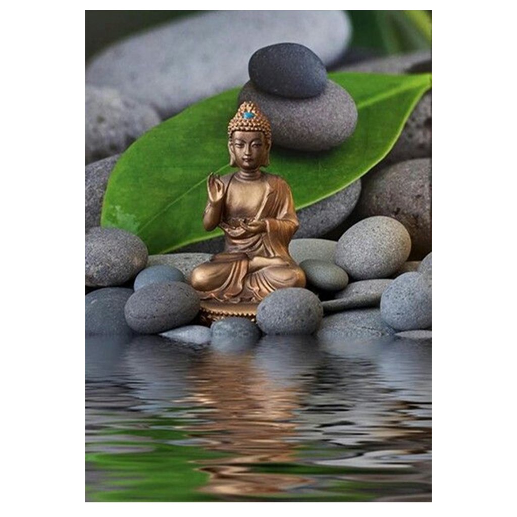 Full Diamond Painting kit | Buddha on the Rocks