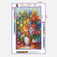 Load image into Gallery viewer, Full Diamond Painting kit | Flowers on vase
