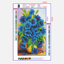 Load image into Gallery viewer, Full Diamond Painting kit | Blue flower
