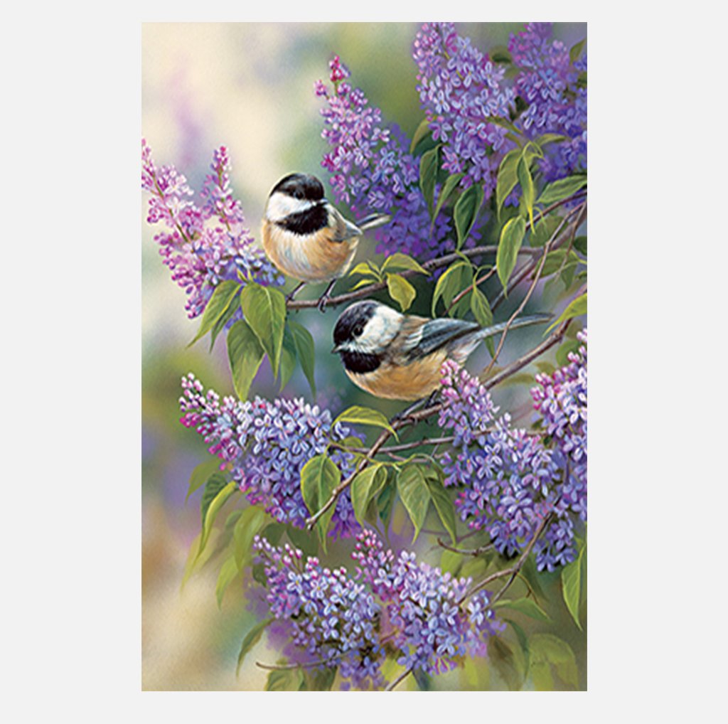 Full Diamond Painting kit | Lavender and Magpies