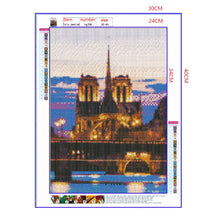 Load image into Gallery viewer, Full Diamond Painting kit | Scenery of Cathédrale Notre Dame de Paris
