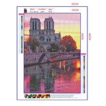 Load image into Gallery viewer, Full Diamond Painting kit | Scenery of Cathédrale Notre Dame de Paris
