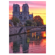 Load image into Gallery viewer, Full Diamond Painting kit | Scenery of Cathédrale Notre Dame de Paris
