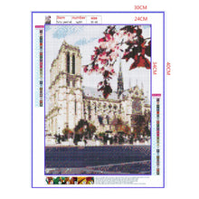 Load image into Gallery viewer, Full Diamond Painting kit | Scenery of Cathédrale Notre Dame de Paris
