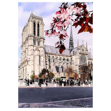 Load image into Gallery viewer, Full Diamond Painting kit | Scenery of Cathédrale Notre Dame de Paris
