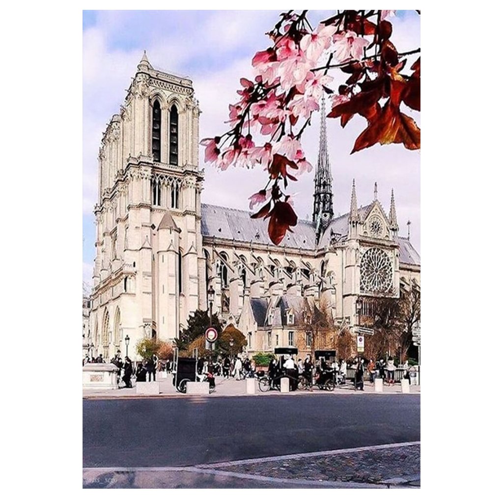 Full Diamond Painting kit | Scenery of Cathédrale Notre Dame de Paris