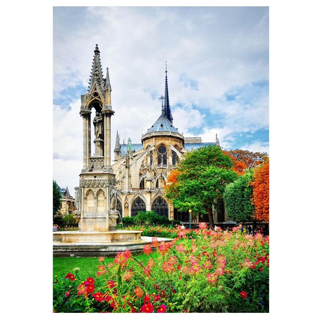 Full Diamond Painting kit | Beautiful scenery of Cathédrale Notre Dame de Paris