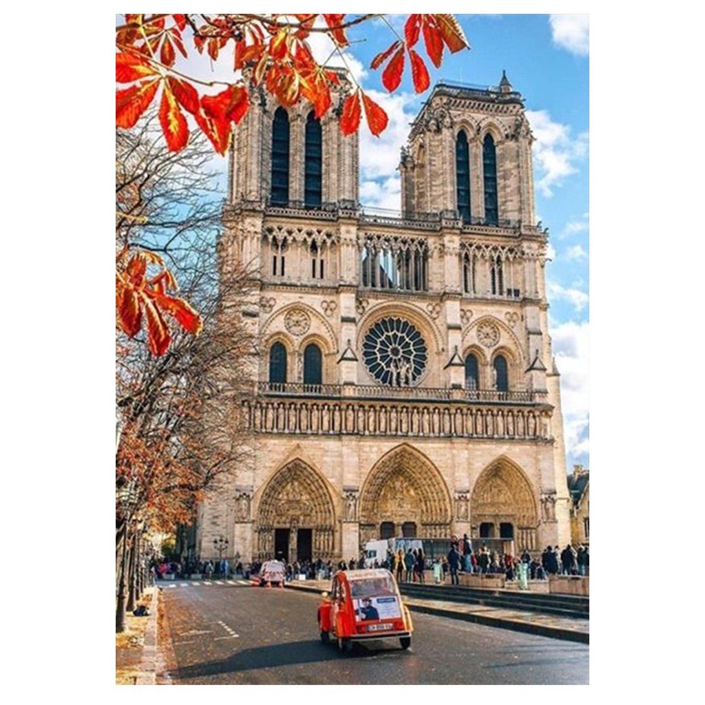 Full Diamond Painting kit | Beautiful scenery of Cathédrale Notre Dame de Paris