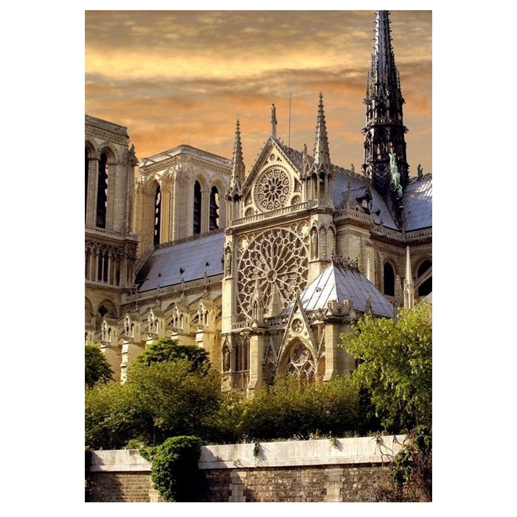 Full Diamond Painting kit | Beautiful scenery of Cathédrale Notre Dame de Paris