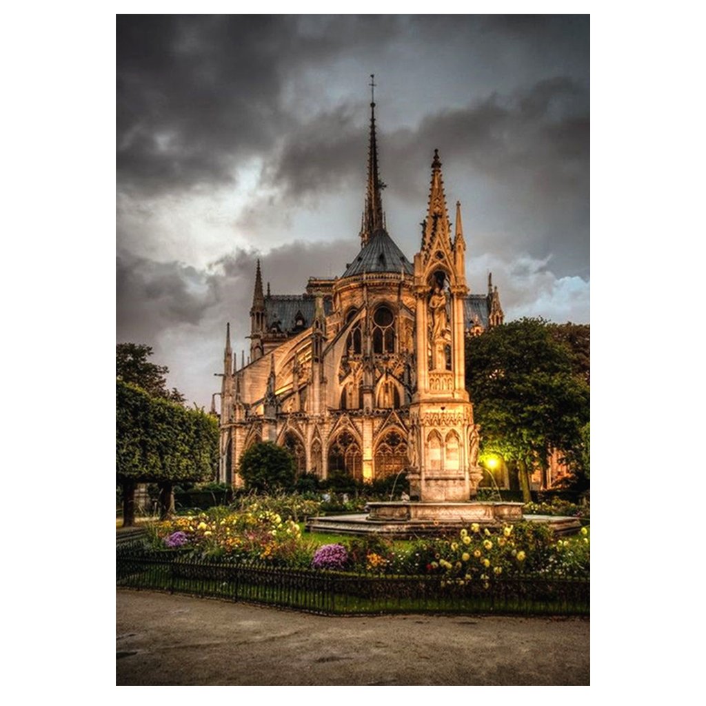 Full Diamond Painting kit | Beautiful scenery of Cathédrale Notre Dame de Paris