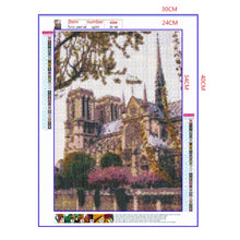 Load image into Gallery viewer, Full Diamond Painting kit | Beautiful scenery of Cathédrale Notre Dame de Paris
