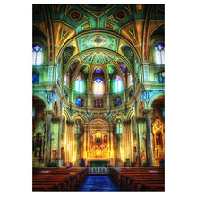 Load image into Gallery viewer, Full Diamond Painting kit | Interior view of Cathédrale Notre Dame de Paris
