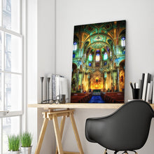 Load image into Gallery viewer, Full Diamond Painting kit | Interior view of Cathédrale Notre Dame de Paris
