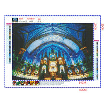 Load image into Gallery viewer, Full Diamond Painting kit | Notre Dame Cathedral of Montreal
