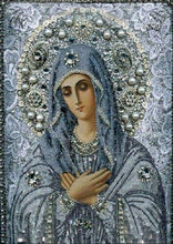 Load image into Gallery viewer, Crystal Rhinestone diamond Painting Kit | Blessed Virgin Mary
