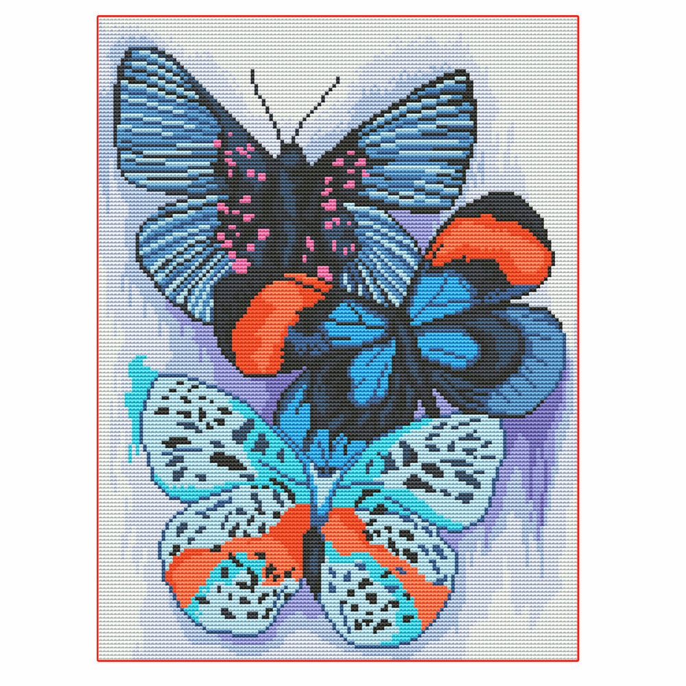 11CT Full Cross Stitch | butterfly (36x46cm)