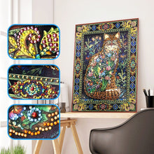 Load image into Gallery viewer, Crystal Rhinestone Diamond Painting Kit | Flowers and Cats
