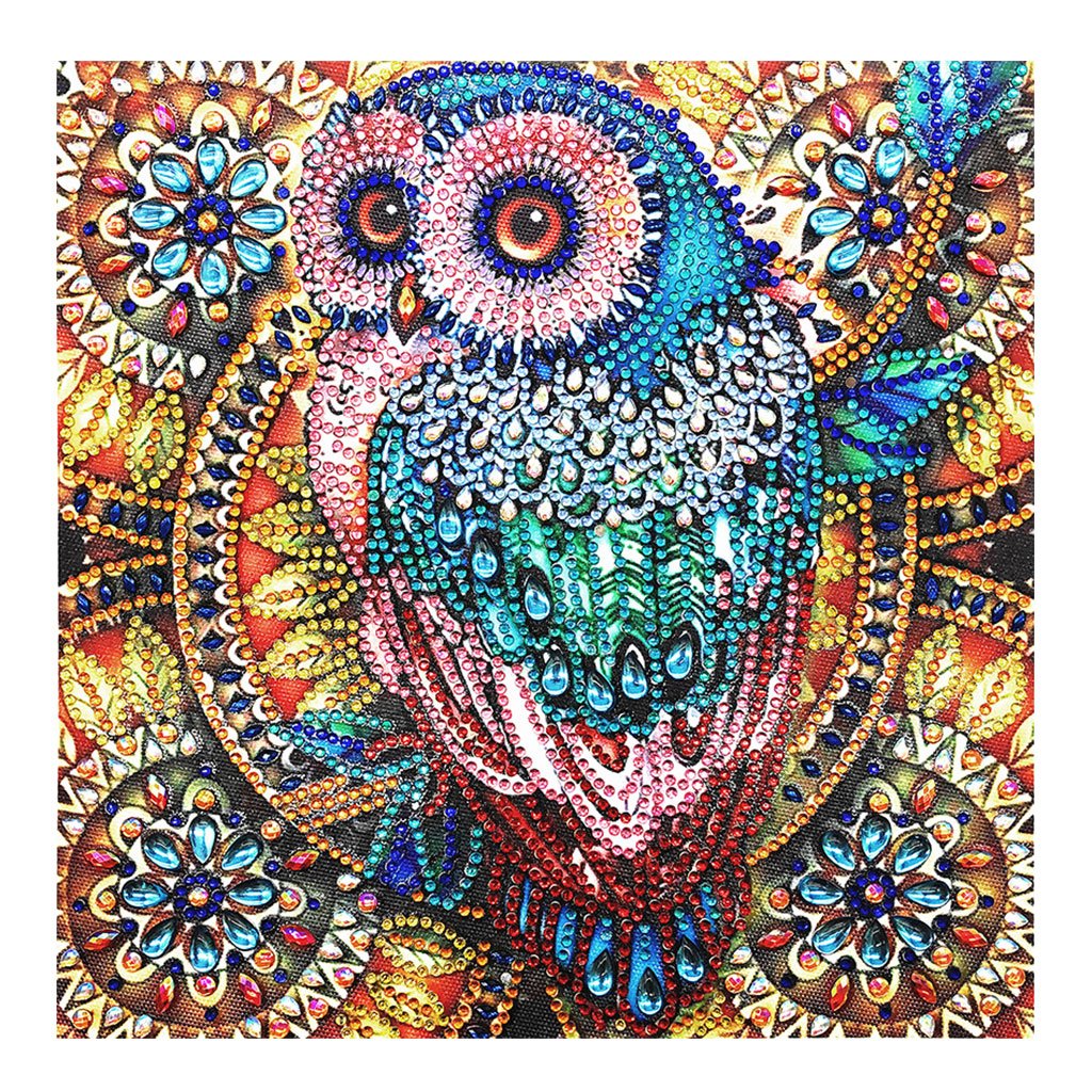 Crystal Rhinestone Diamond Painting Kit | Owl