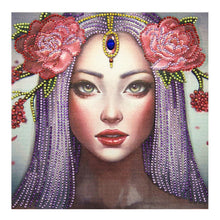 Load image into Gallery viewer, Crystal Rhinestone Diamond Painting Kit | Flower Headwear Girl
