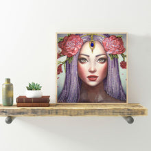 Load image into Gallery viewer, Crystal Rhinestone Diamond Painting Kit | Flower Headwear Girl

