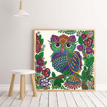 Load image into Gallery viewer, Crystal Rhinestone Diamond Painting Kit | Cartoon Owl
