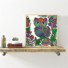 Load image into Gallery viewer, Crystal Rhinestone Diamond Painting Kit | Cartoon Owl
