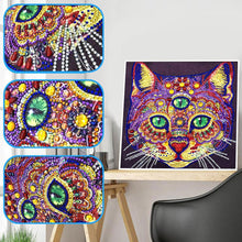 Load image into Gallery viewer, Crystal Rhinestone diamond painting kit | three-eyed civet cat
