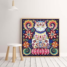 Load image into Gallery viewer, Crystal Rhinestone Diamond Painting Kit | Flowers and Cats
