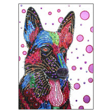 Load image into Gallery viewer, Crystal Rhinestone Diamond Painting Kit | Colorful Dog
