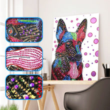 Load image into Gallery viewer, Crystal Rhinestone Diamond Painting Kit | Colorful Dog

