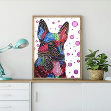 Load image into Gallery viewer, Crystal Rhinestone Diamond Painting Kit | Colorful Dog
