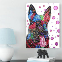Load image into Gallery viewer, Crystal Rhinestone Diamond Painting Kit | Colorful Dog
