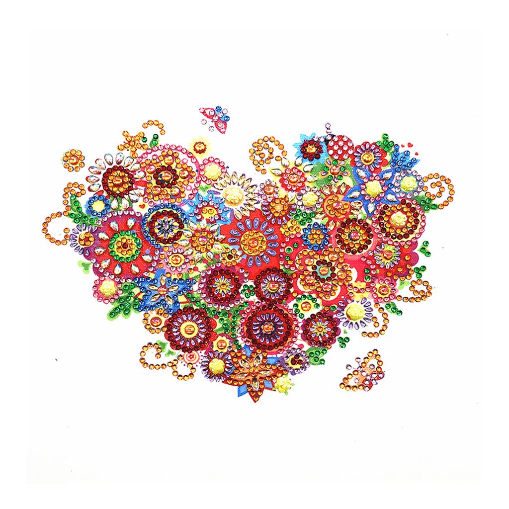 Crystal Rhinestone Diamond Painting Kit | Flower Love