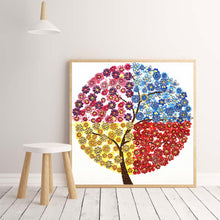 Load image into Gallery viewer, Crystal Rhinestone Diamond Painting Kit | Season Tree
