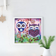 Load image into Gallery viewer, Crystal Rhinestone Diamond Painting Kit | Cartoon Owl
