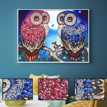 Load image into Gallery viewer, Crystal Rhinestone Diamond Painting Kit | Animal Owl
